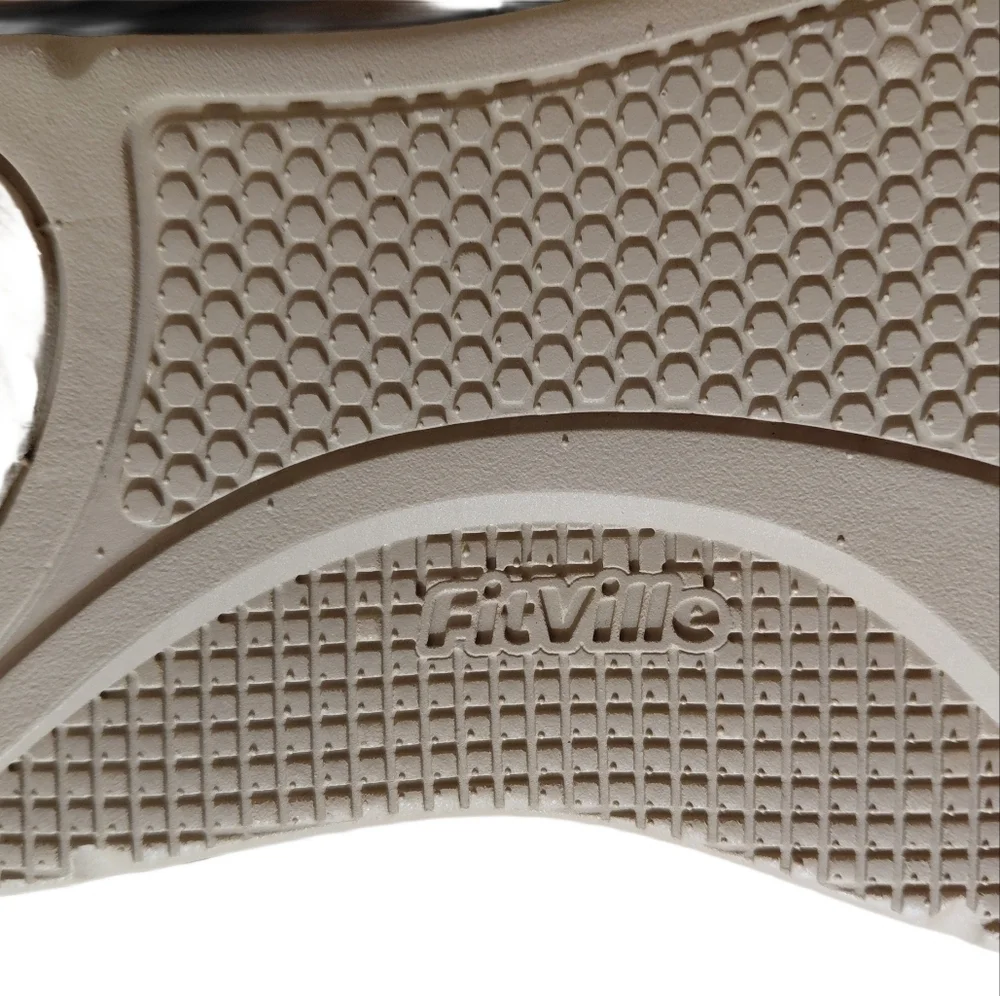 FitVille FlexiWalk Mary Jane Recovery Sneakers Wide Comfort Sandal Size 8 EW